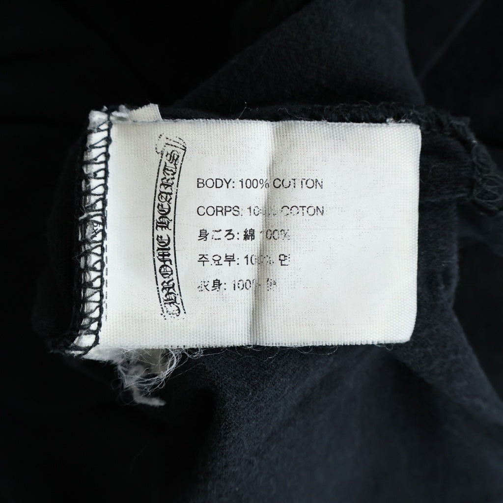 CHROME HEARTS(クロムハーツ) BACK SCROLL BS FLARE LOGO PRINT S/S tee バックスクロール BSフレア プリント 半袖Tシャツカットソー ブラック