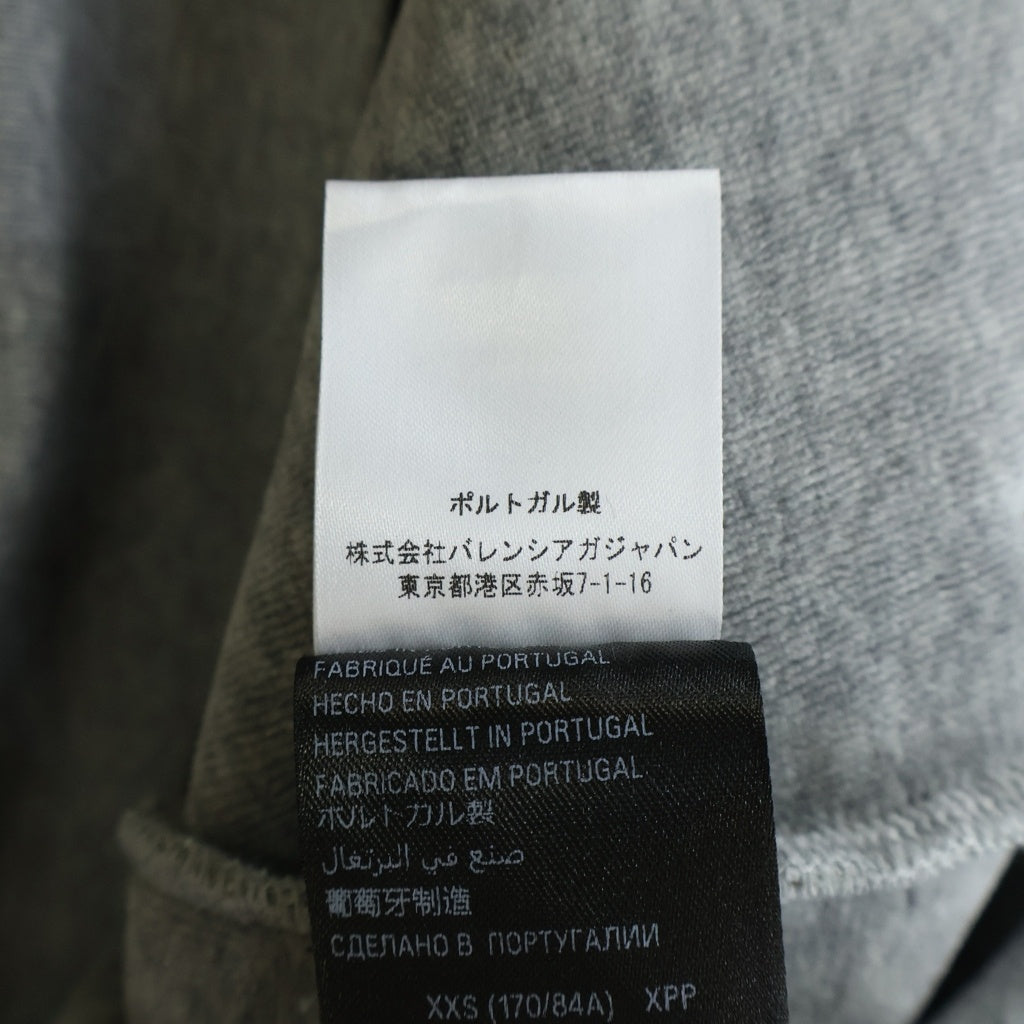 BALENCIAGA(バレンシアガ) 25SS LOOP SPORTS ICON HOODIE ループ スポーツ アイコン ジップアップパーカー グレー 808832 TRVJ2