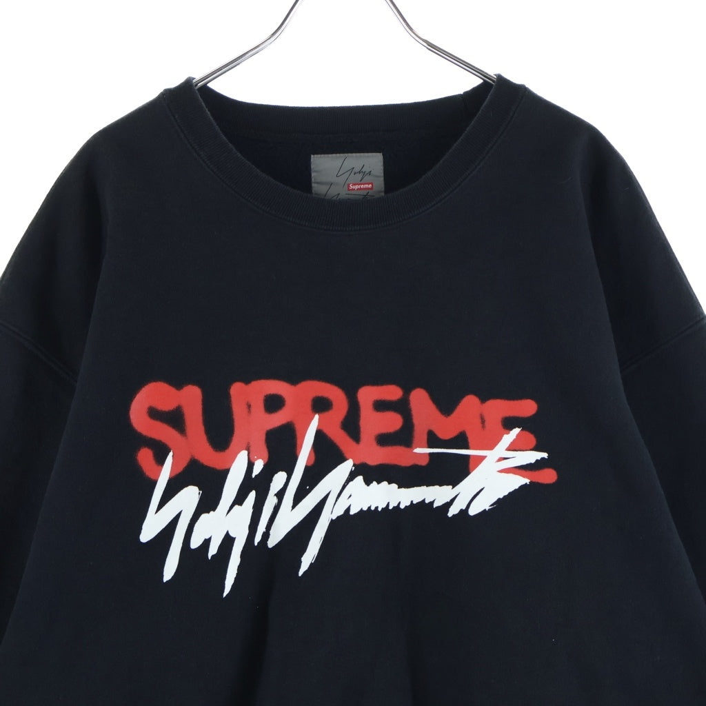 SUPREME(シュプリーム) 20AW x Yohji Yamamoto Crewneck ヨウジヤマモト クルーネック スウェットトレーナー ブラック