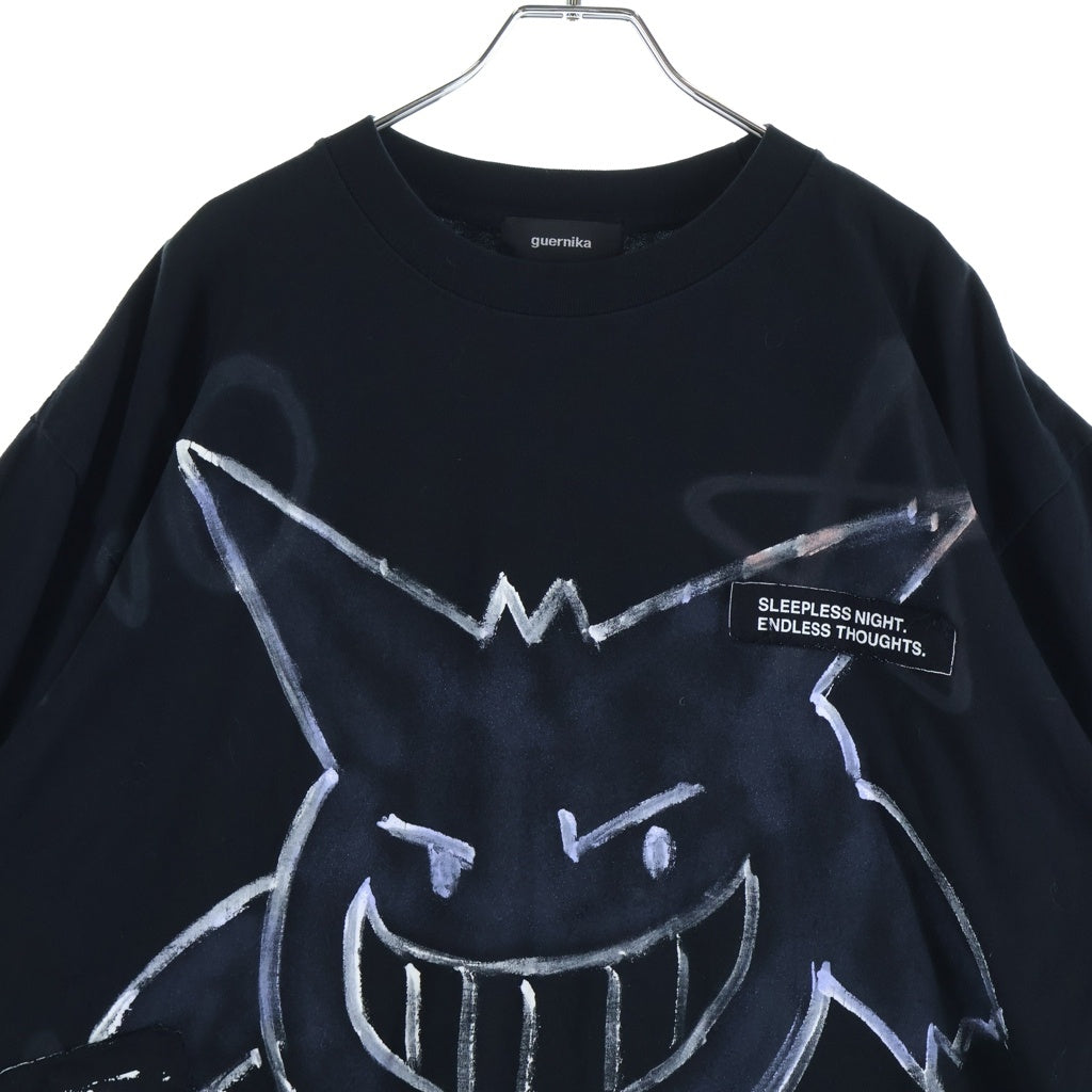 GUERNIKA(ゲルニカ) ×Pokemon ポケモン ゲンガー 半袖Tシャツカットソー ブラック