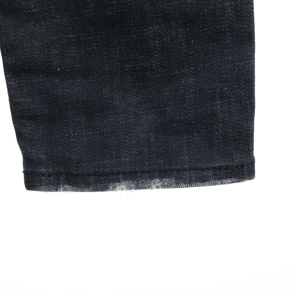 DSQUARED2(ディースクエアード) SKATER JEAN ダメージ加工 ボタンフライ デニムパンツ ブラック S74LB0880