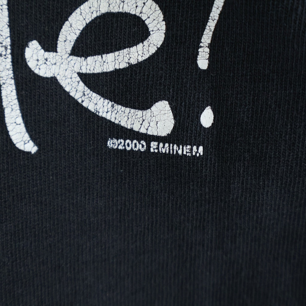 VINTAGE(ヴィンテージ) 00s EMINEM Remember Me 半袖 クルーネック Tシャツ ブラック
