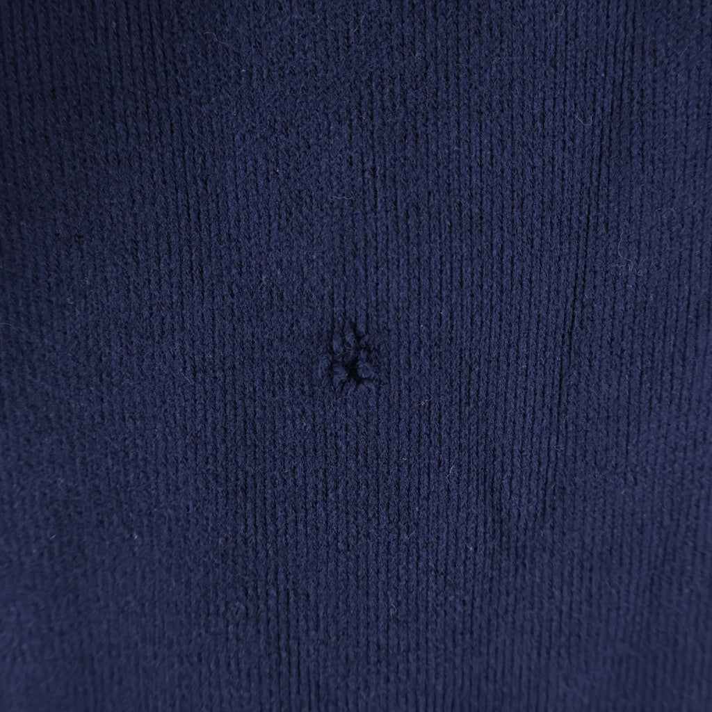 POLO RALPH LAUREN(ポロラルフローレン) 90S ポニー刺繍 ニット プルオーバーパーカー ネイビー