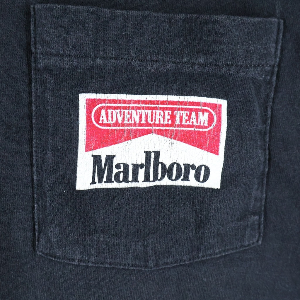 VINTAGE(ヴィンテージ) MARLBORO SNAKE PASS マルボロ スネイクパス 半袖Tシャツカットソー ブラック