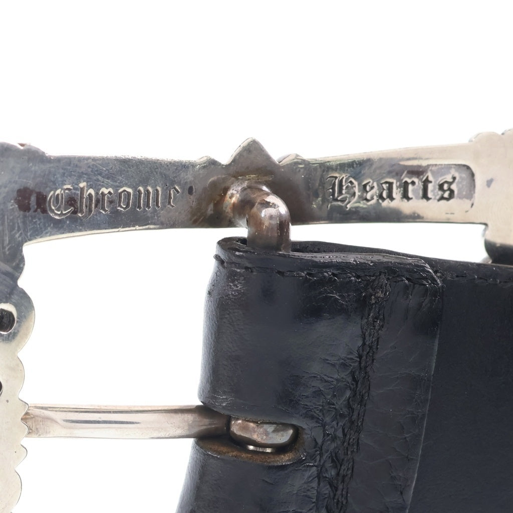 CHROME HEARTS(クロムハーツ) BLT FILIGREE OTJ フィリグリーOTJバックル レザーベルト シルバー BCA355
