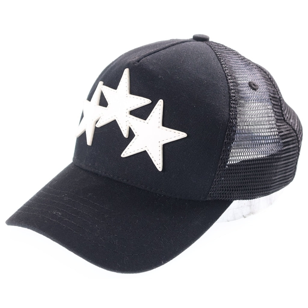 AMIRI(アミリ) 3 STAR TRUCKER CAP メッシュ 3スターキャップ 帽子 ブラック SRXMAH002SMRBC015