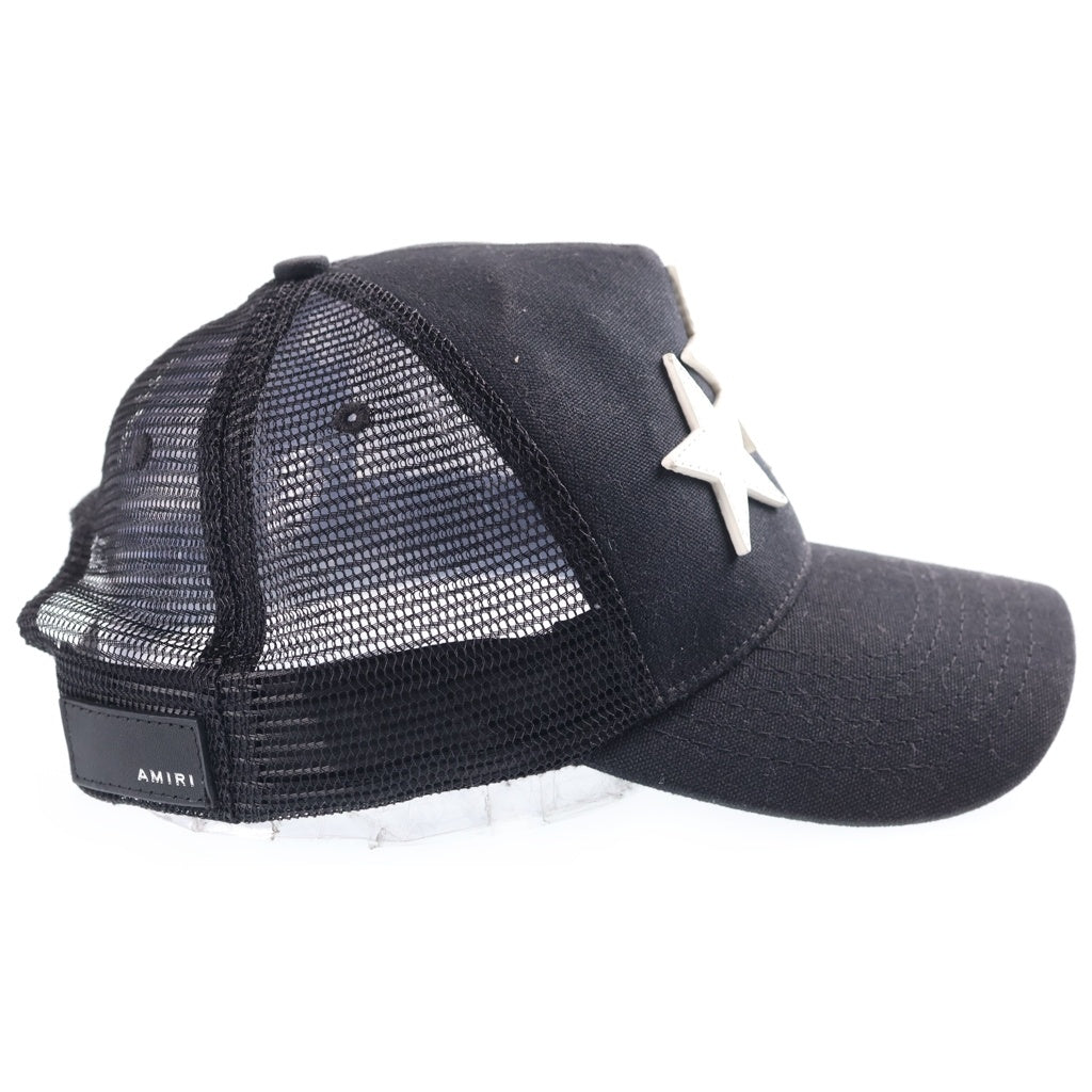 AMIRI(アミリ) 3 STAR TRUCKER CAP メッシュ 3スターキャップ 帽子 ブラック SRXMAH002SMRBC015