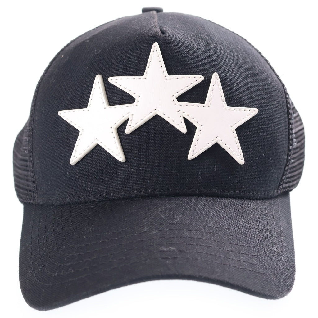 AMIRI(アミリ) 3 STAR TRUCKER CAP メッシュ 3スターキャップ 帽子 ブラック SRXMAH002SMRBC015