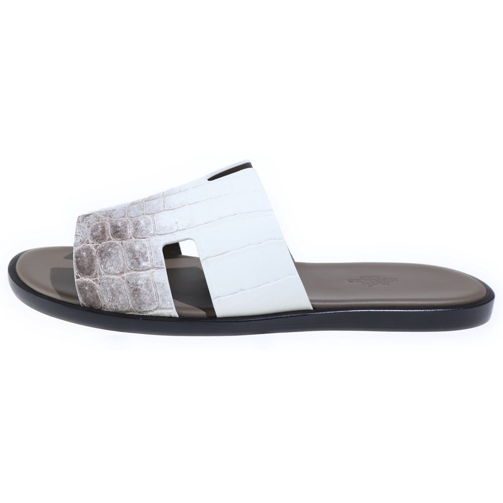 HERMES(エルメス) Himalaya Crocodile Niloticus mat Sandal ヒマラヤ クロコダイル ニロティカスマット サンダル ホワイト/ブラウン