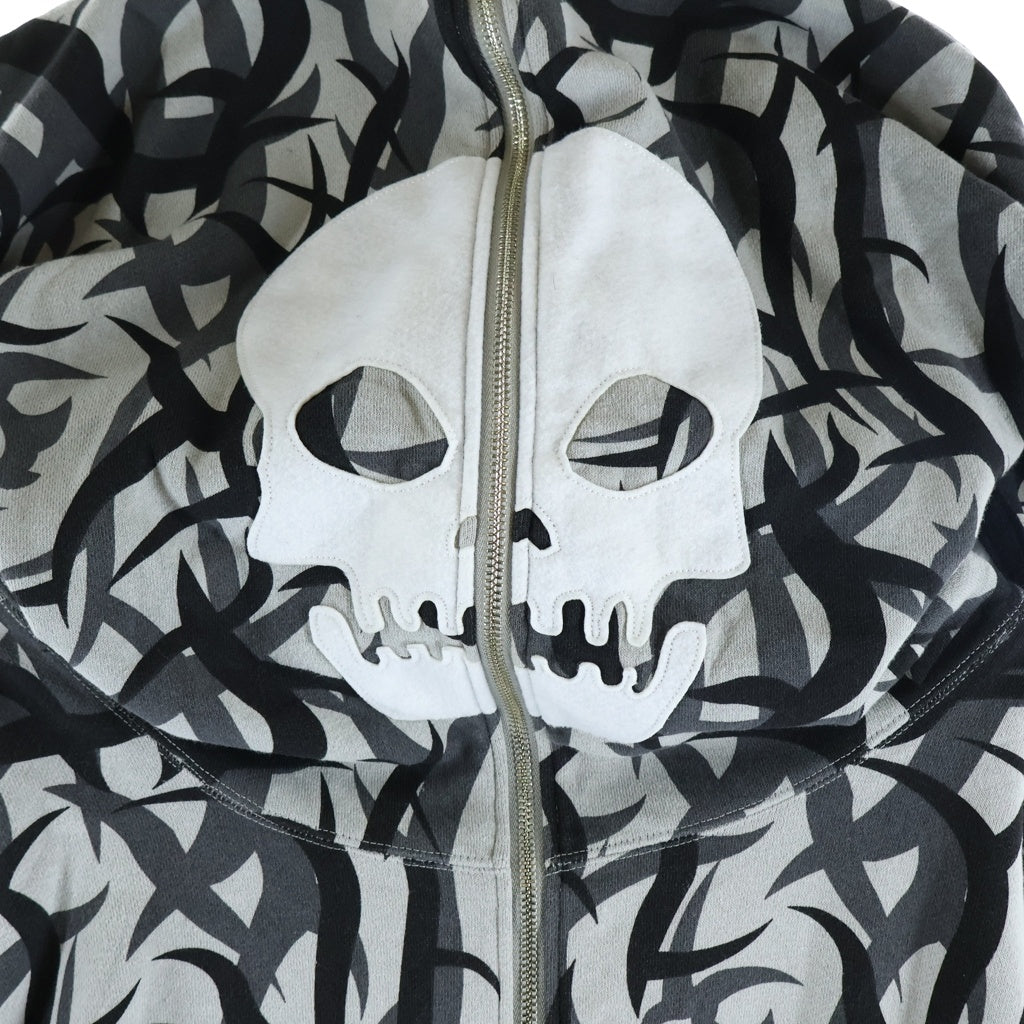 A BATHING APE(アベイシングエイプ) ×NEIGHBORHOOD TRIBAL CAMO HALF ZIP ネイバーフッド トライバルカモ ハーフジップ スウェット グレー 001PPK731908C