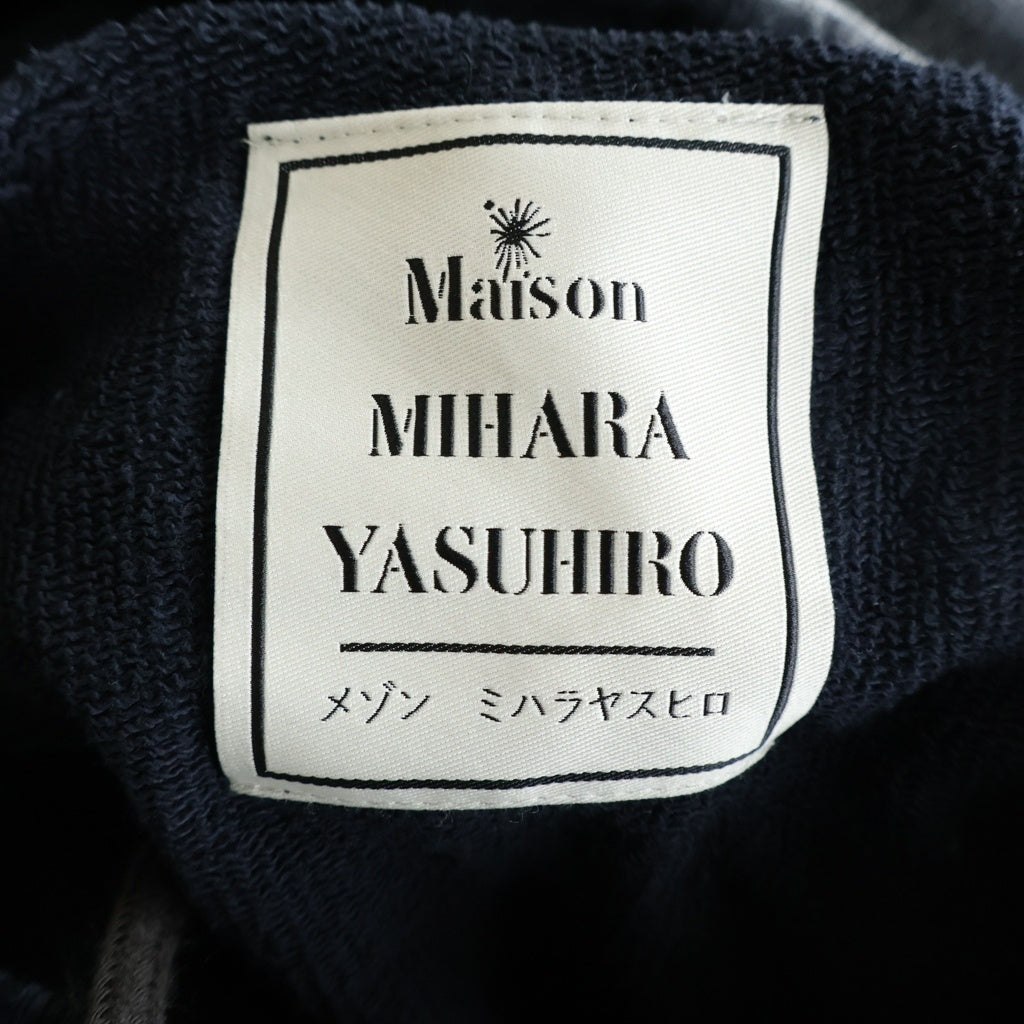 MAISON MIHARAYASUHIRO(メゾンミハラヤスヒロ) EMBELLISHED BLEACHED HOODIE スタッズ ブリーチ プルオーバーパーカー グレー A15HD561