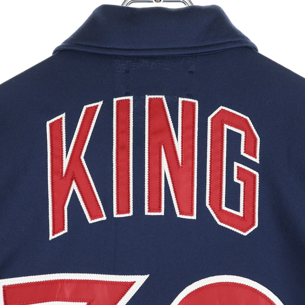 KITH(キス) ×NEW YORK KNICKS BERNARD KING WOODPOINT SHIRT ベースボール半袖シャツ ネイビー