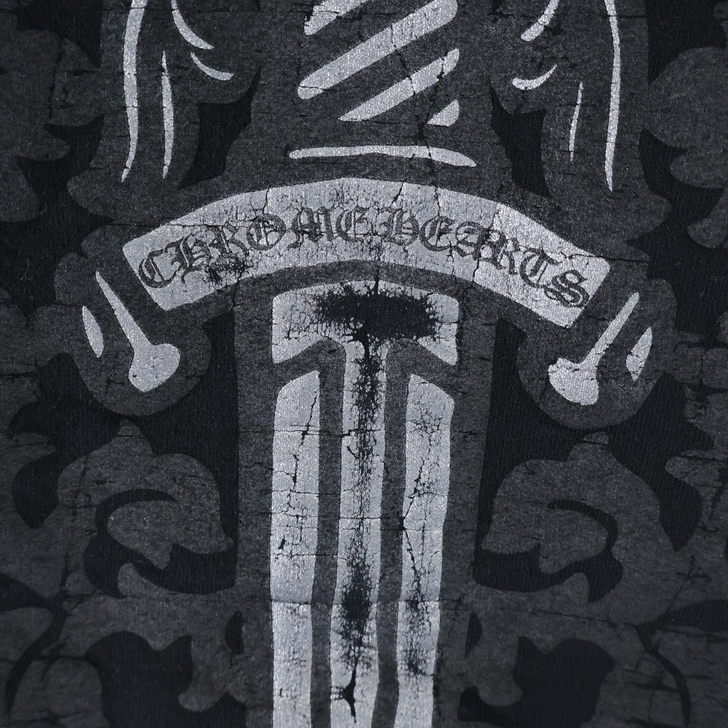CHROME HEARTS(クロムハーツ) SWTSHRT HD ZIP バックヴァインダガープリントジップアップパーカー ブラック
