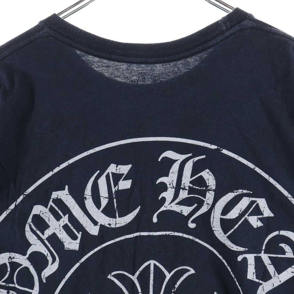 CHROME HEARTS(クロムハーツ) CH HORSESHOE ホースシュープリント 半袖Tシャツカットソー ブラック/シルバー