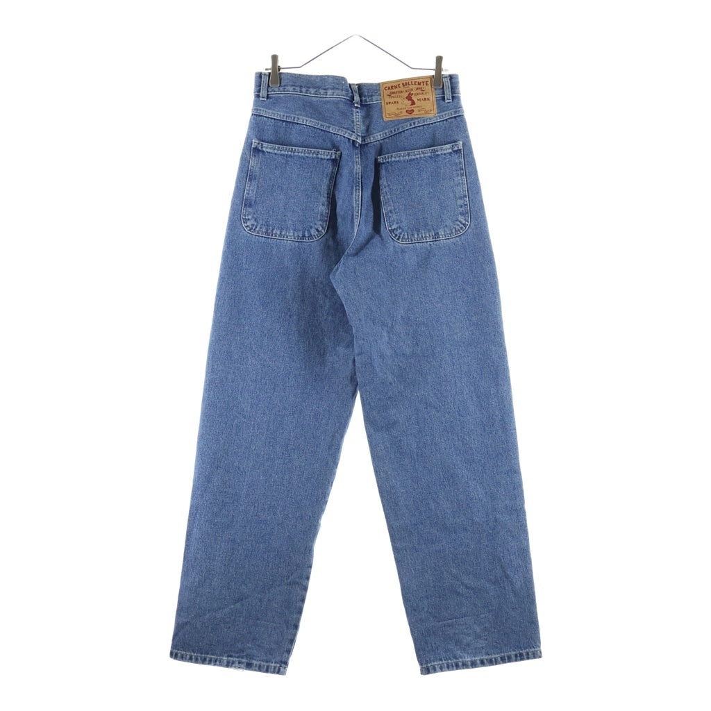 NO BRAND(ノーブランド) CARNE BOLIENTE LOVE PANTS 00'S カルネボレンテ ラブパンツ ハートデザインデニムパンツ インディゴ SS25DP0302