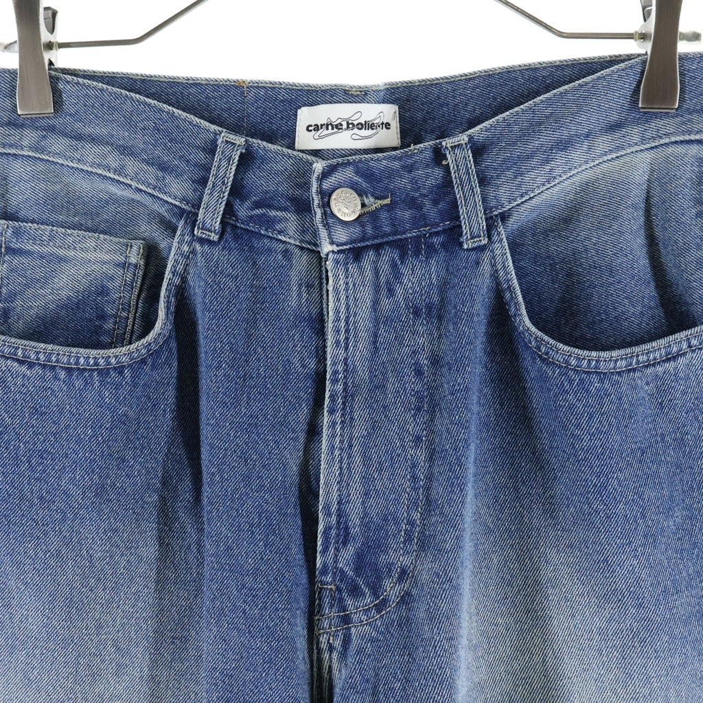 NO BRAND(ノーブランド) CARNE BOLIENTE LOVE PANTS 00'S カルネボレンテ ラブパンツ ハートデザインデニムパンツ インディゴ SS25DP0302
