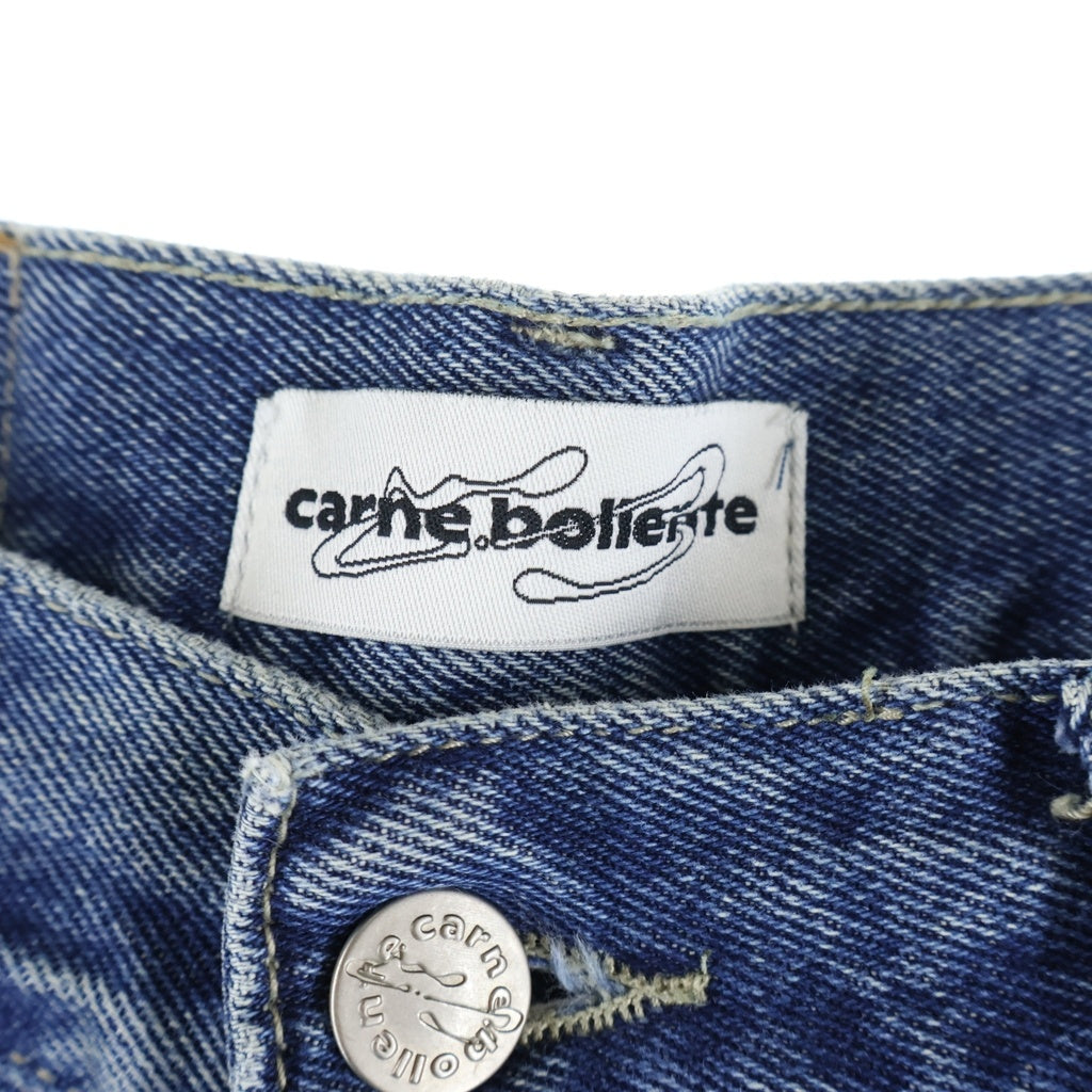 NO BRAND(ノーブランド) CARNE BOLIENTE LOVE PANTS 00'S カルネボレンテ ラブパンツ ハートデザインデニムパンツ インディゴ SS25DP0302