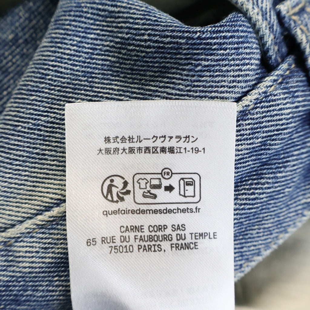 NO BRAND(ノーブランド) CARNE BOLIENTE LOVE PANTS 00'S カルネボレンテ ラブパンツ ハートデザインデニムパンツ インディゴ SS25DP0302