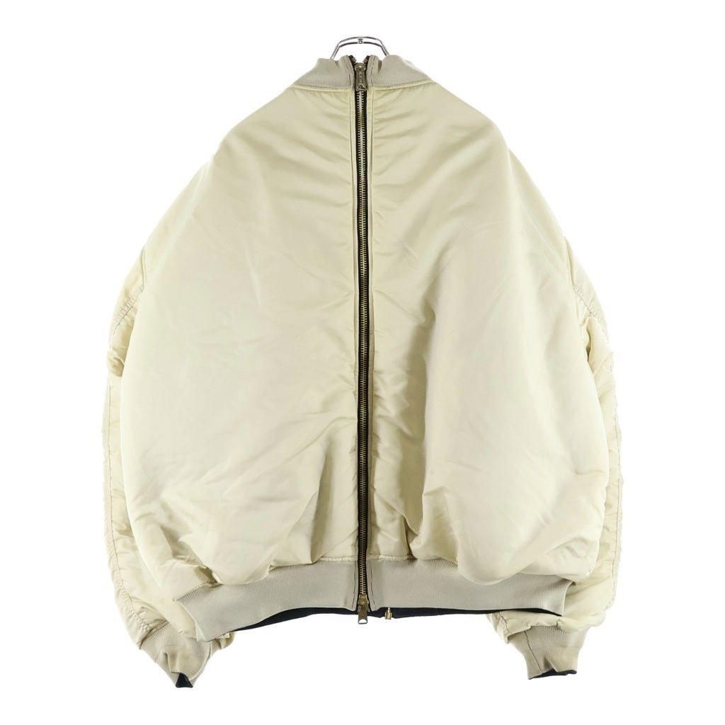 VETEMENTS(ヴェトモン) リバーシブルダブルジップ MA-1ブルゾンジャケット ブラック UAH21JA001