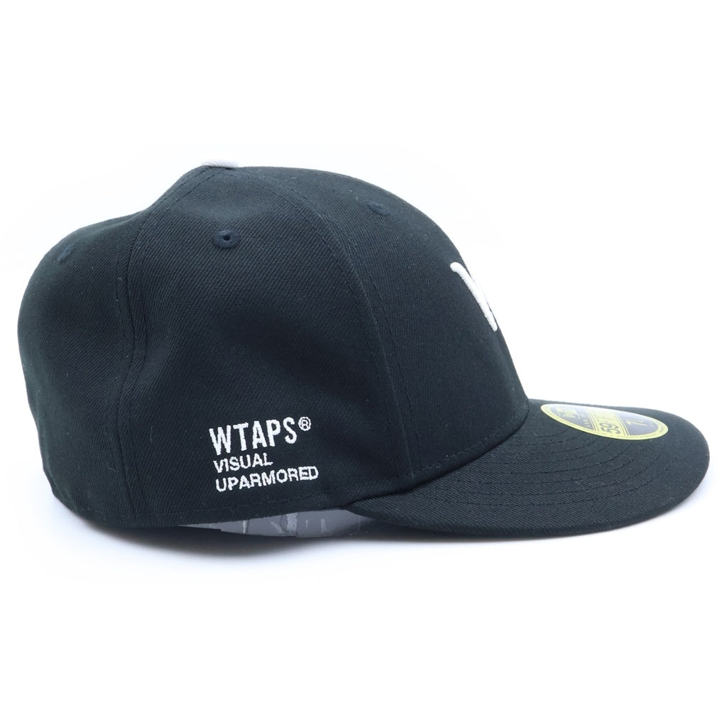WTAPS(ダブルタップス) ×NEW ERA 59FIFTY ロゴ刺繍 ベースボールキャップ 帽子 ブラック