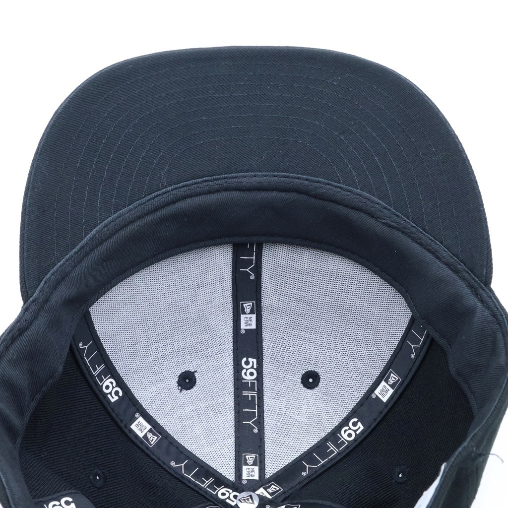 WTAPS(ダブルタップス) ×NEW ERA 59FIFTY ロゴ刺繍 ベースボールキャップ 帽子 ブラック