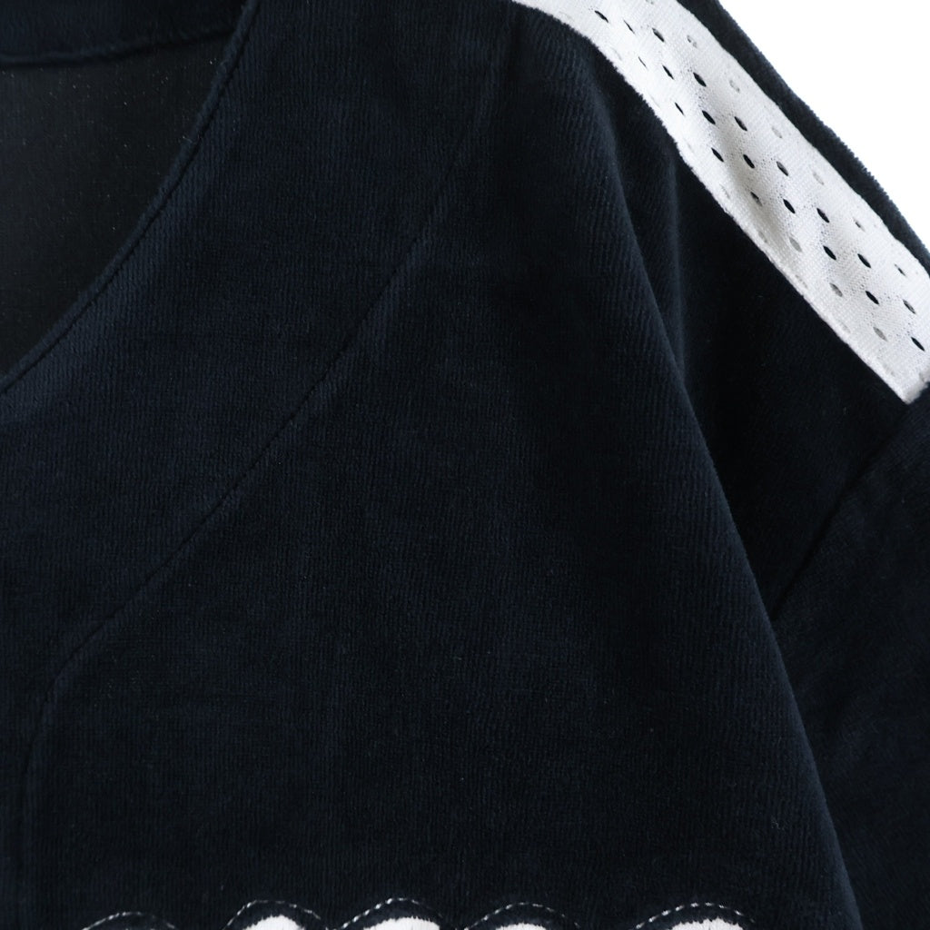 SUPREME(シュプリーム) 20AW Velour Baseball Jersey ベロア ベースボールシャツ ブラック