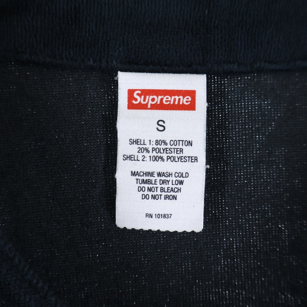 SUPREME(シュプリーム) 20AW Velour Baseball Jersey ベロア ベースボールシャツ ブラック