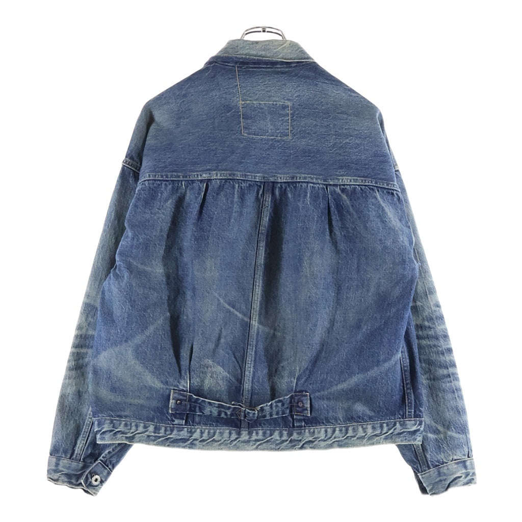 SAINT MICHAEL(セントマイケル) 25SS ×BerBerJin DENIM JACKET DAMAGE ×ベルベルジン ダメージ加工 デニムジャケット インディゴ SM-HR8-0000-C39