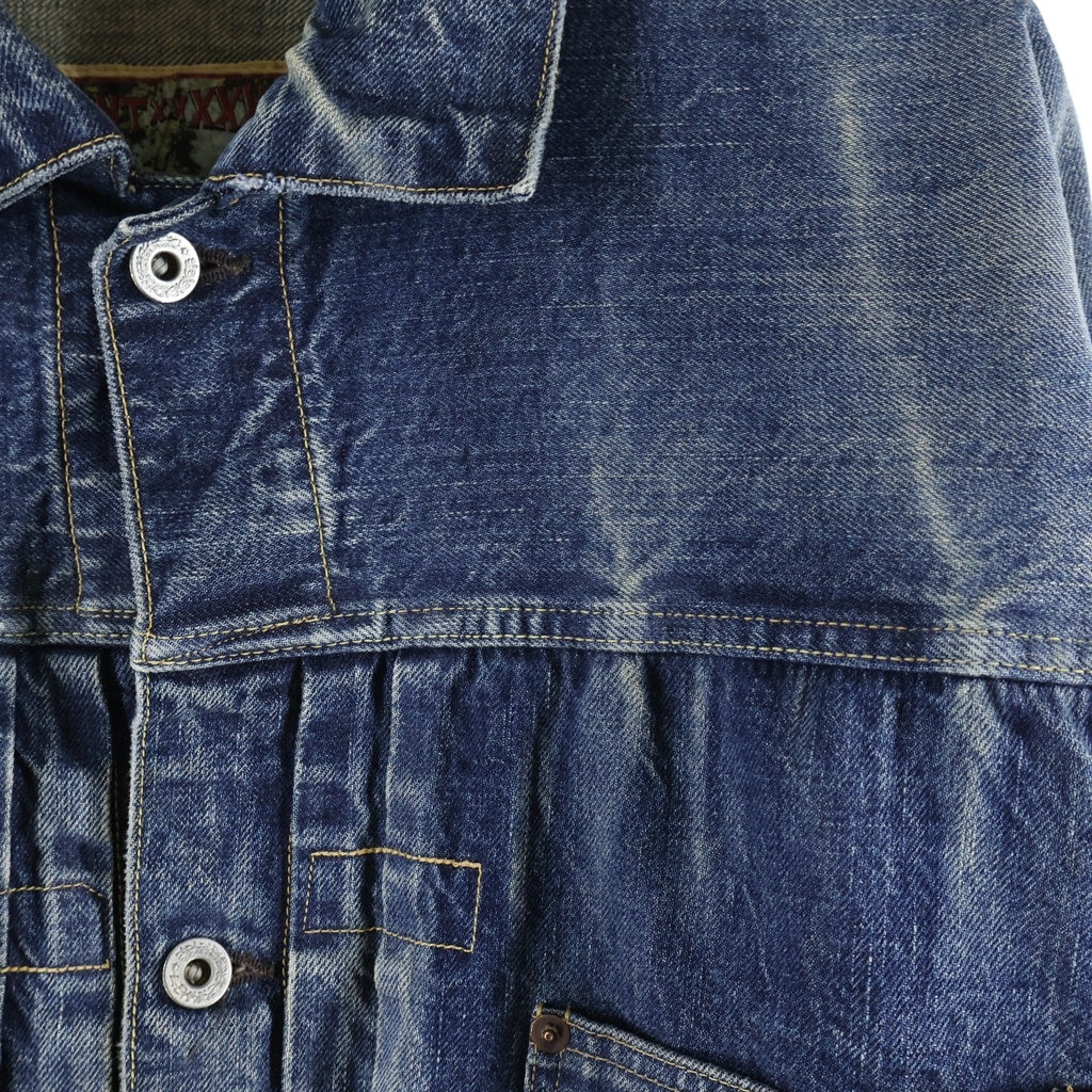 SAINT MICHAEL(セントマイケル) 25SS ×BerBerJin DENIM JACKET DAMAGE ×ベルベルジン ダメージ加工 デニムジャケット インディゴ SM-HR8-0000-C39