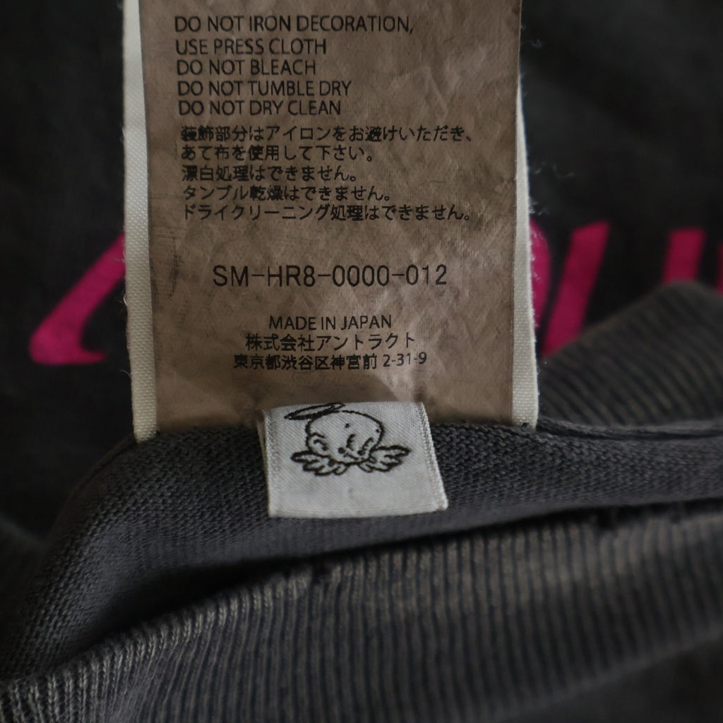 SAINT MICHAEL(セントマイケル) 25SS S/S LOVE TEE ラブ 両面プリント半袖Tシャツカットソー ブラック SM-HR8-0000-012
