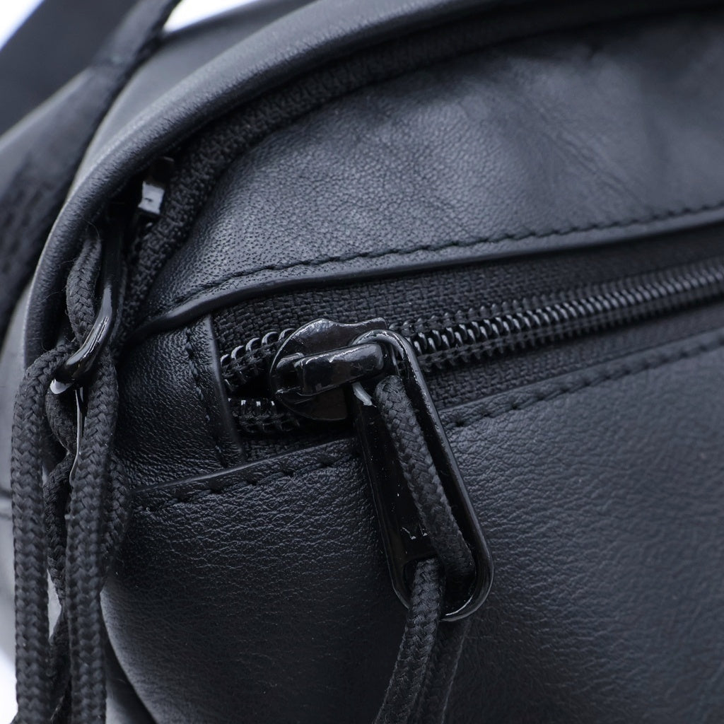 SUPREME(シュプリーム) 24AW Leather Waist Bag レザーウエストバッグ ブラック