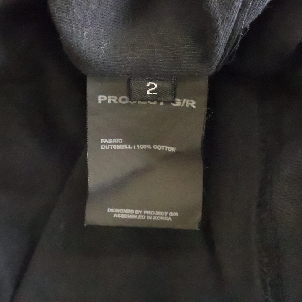 PROJECT G/R(プロジェクトジーアール) ×MASTERMIND マスターマインド インサイドアウトロゴプリント半袖Tシャツカットソー ブラック