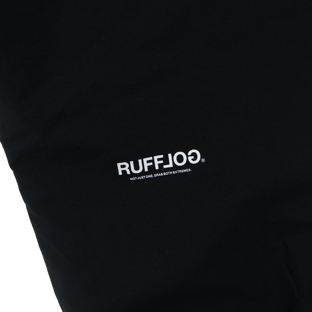 RUFFLOG(ラフロッグ) ロゴプリント ナイロンパンツ ブラック