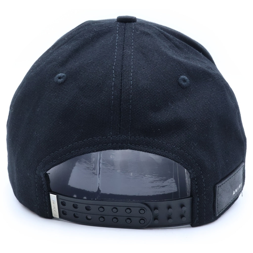 AMIRI(アミリ) MA QUAD CANVAS HAT クワッド クリスタルキャンバスハット キャップ ブラック SRAMHACP1054SMRBC00
