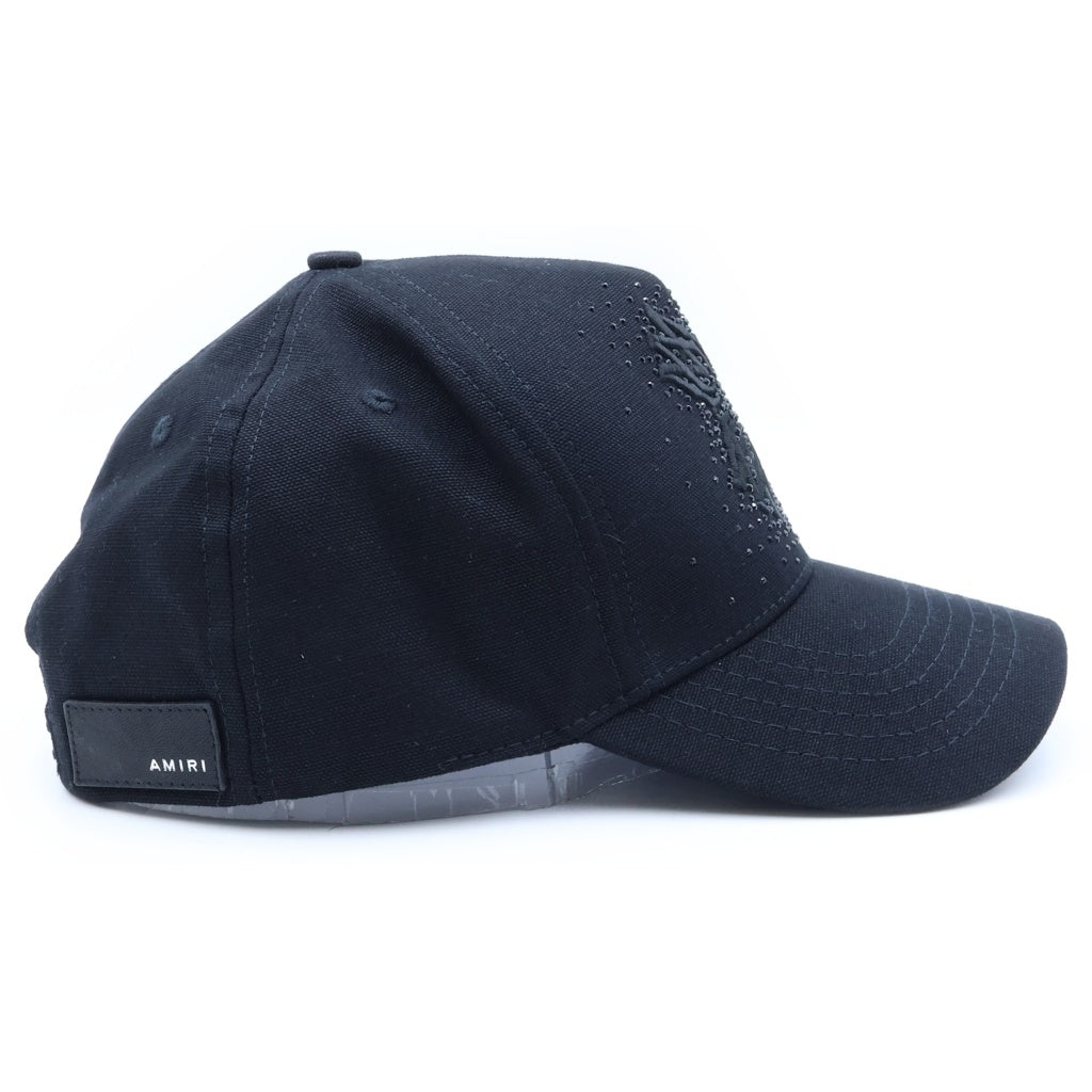 AMIRI(アミリ) MA QUAD CANVAS HAT クワッド クリスタルキャンバスハット キャップ ブラック SRAMHACP1054SMRBC00