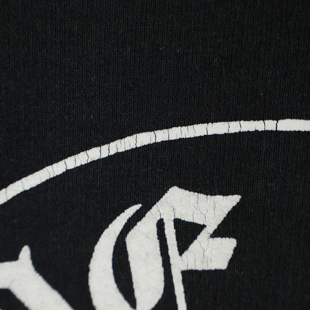 CHROME HEARTS(クロムハーツ) OLD HORSESHOE HOODIE オールド ホースシュープリント 裏地サーマル プルオーバーパーカー ブラック