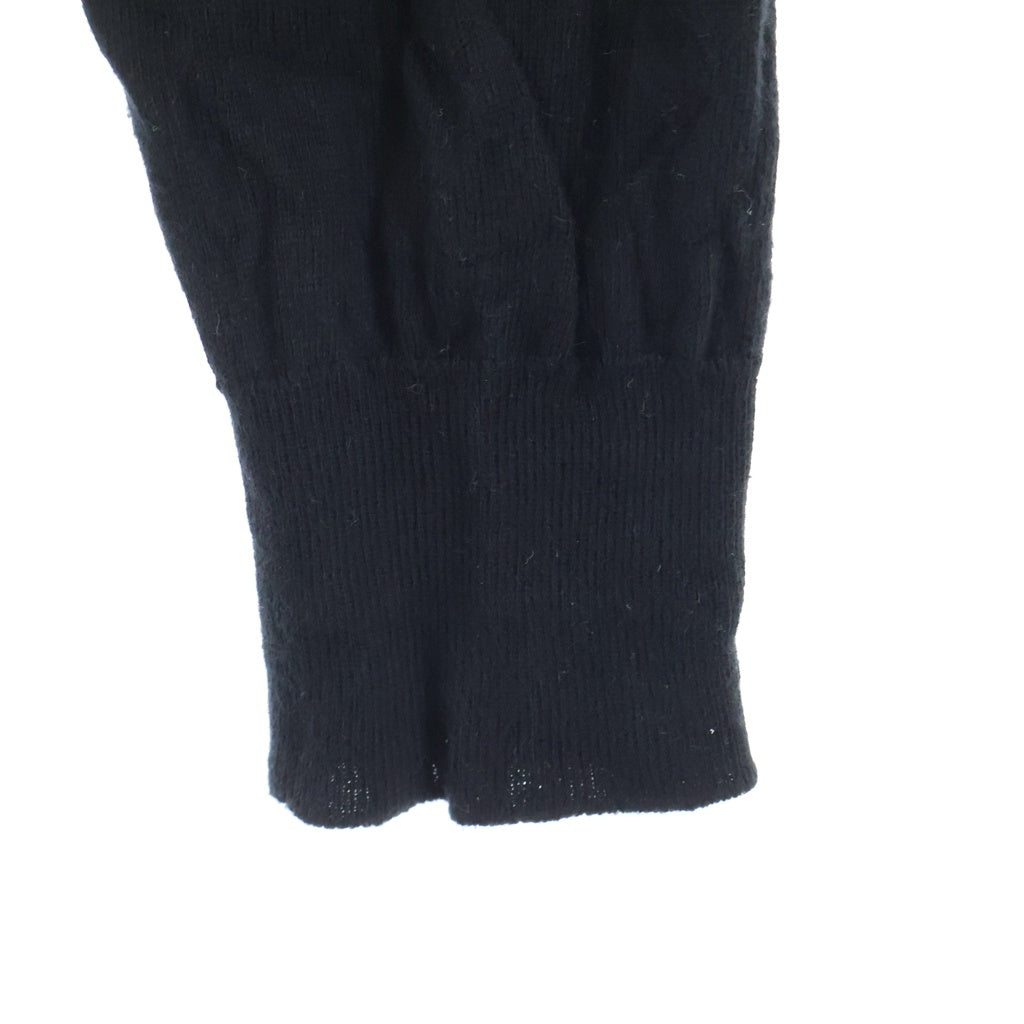 PRADA(プラダ) コットンニット 長袖ポロシャツ カットソー ブラック DNA793 S191 1YKU
