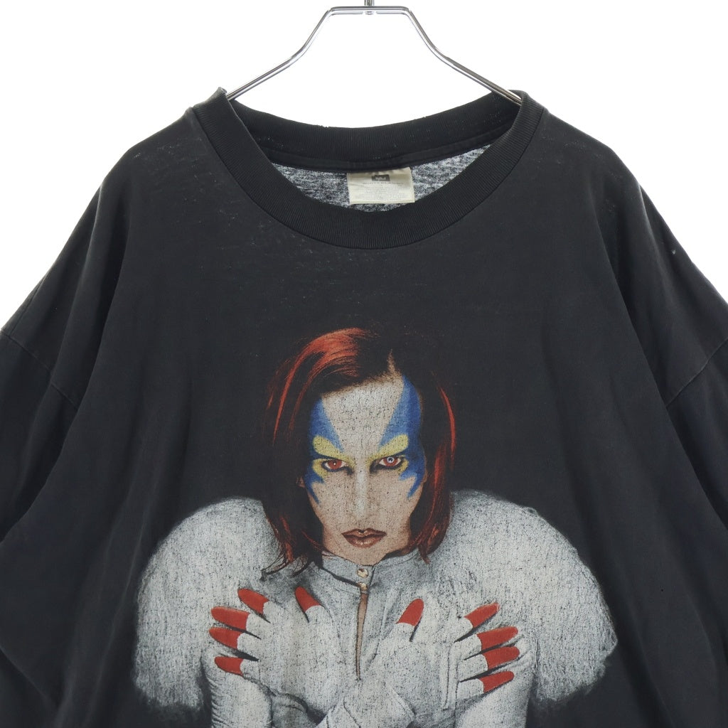 VINTAGE(ヴィンテージ) 90S MARILYN MANSON ROCK IS DEAD マリリンマンソン 両面プリント 半袖Tシャツカットソー ブラック