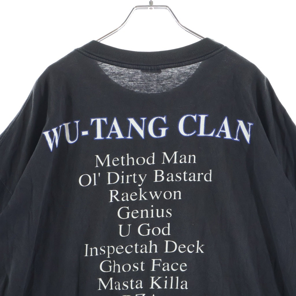 VINTAGE(ヴィンテージ) 90S WU TANG CLEAN 両面プリント 半袖Tシャツカットソー ブラック