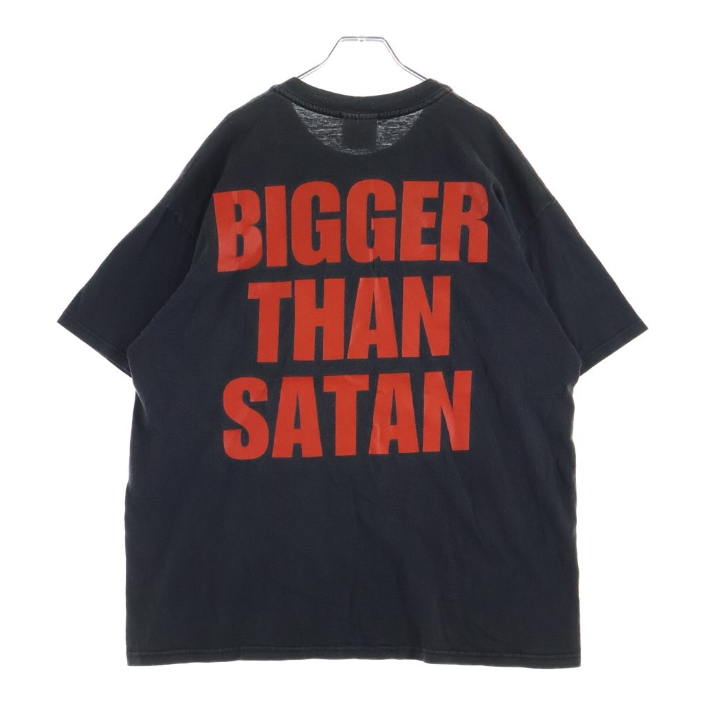 VINTAGE(ヴィンテージ) 90S MARILYN MANSON BIGGER THAN SATAN マリリンマンソン 両面プリント 半袖Tシャツカットソー ブラック