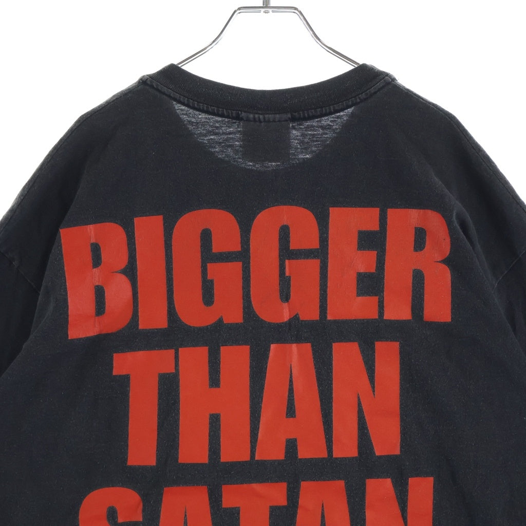 VINTAGE(ヴィンテージ) 90S MARILYN MANSON BIGGER THAN SATAN マリリンマンソン 両面プリント 半袖Tシャツカットソー ブラック