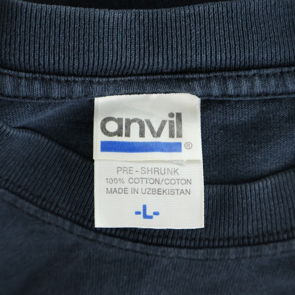 VINTAGE(ヴィンテージ) SKULL PRINT ANVIL スカルプリント 半袖Tシャツカットソー ブラック