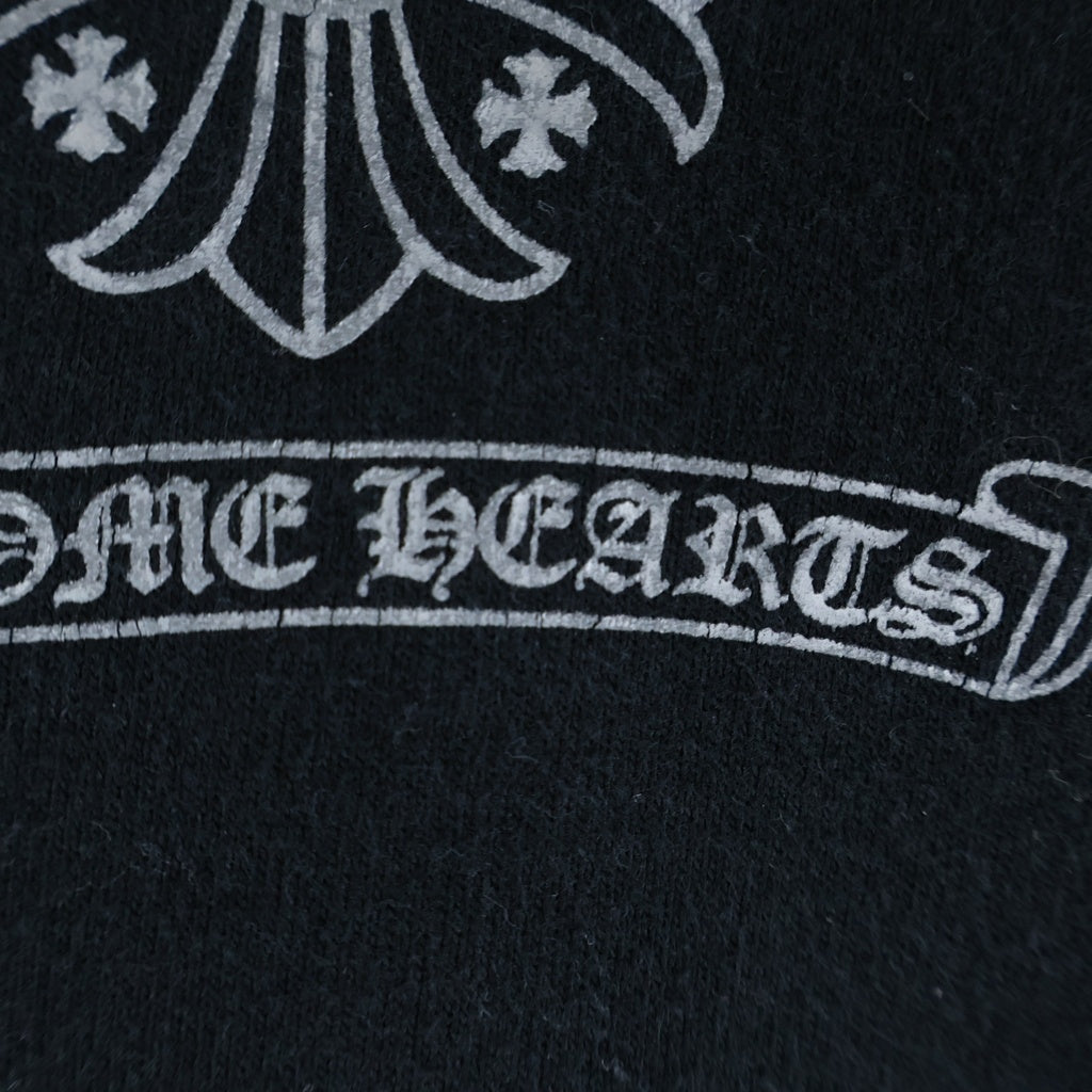 CHROME HEARTS(クロムハーツ) CH PLUS BLOCK CROSS ZIP UP HOODIE CHプラス ブロッククロス ジップアップパーカー レディース ブラック