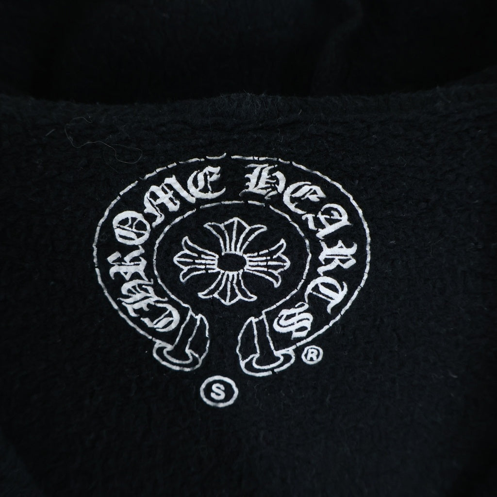 CHROME HEARTS(クロムハーツ) CH PLUS BLOCK CROSS ZIP UP HOODIE CHプラス ブロッククロス ジップアップパーカー レディース ブラック