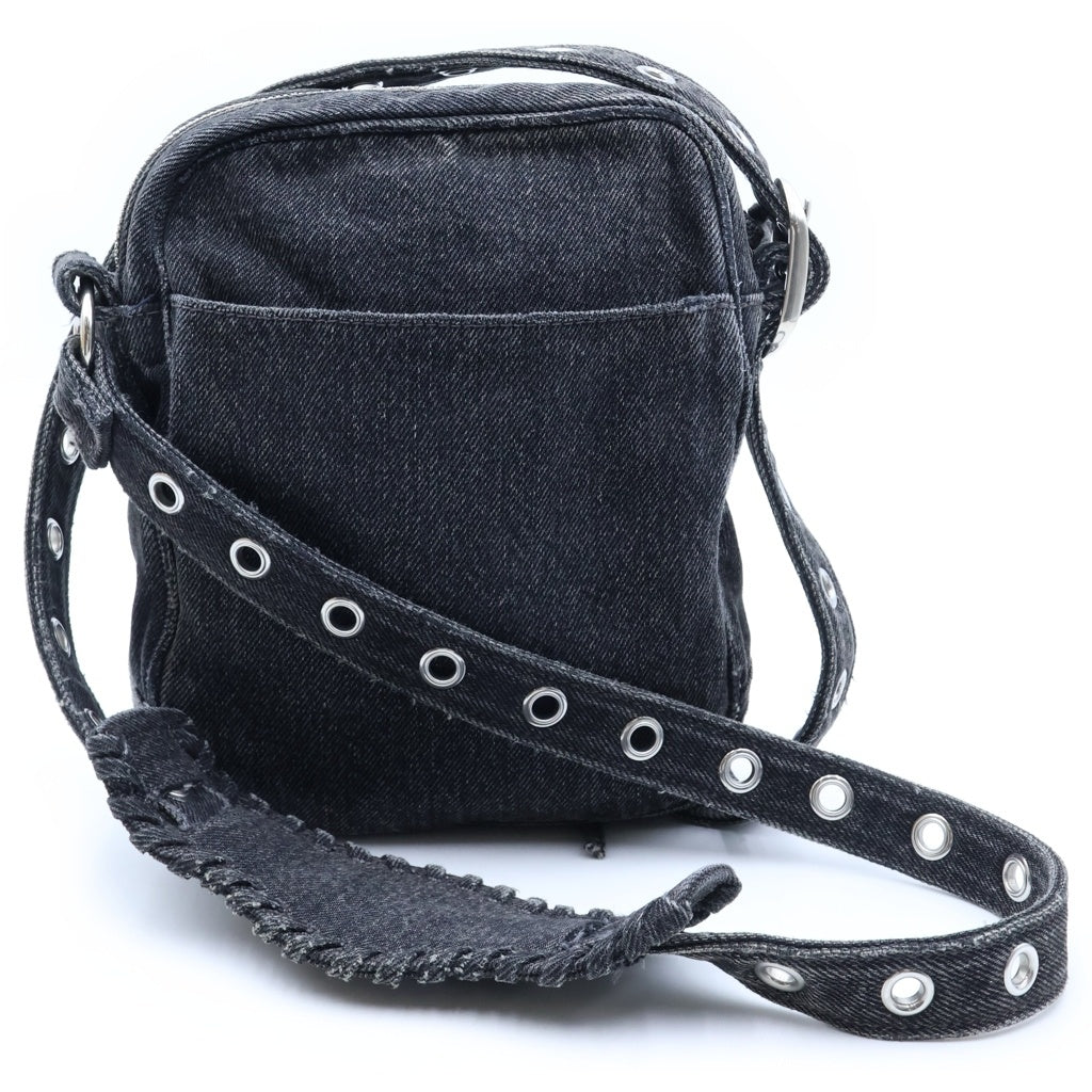 BALENCIAGA(バレンシアガ) ル カゴール デニム ショルダーバック ブラック 719065 1000 N69 4281 レディース