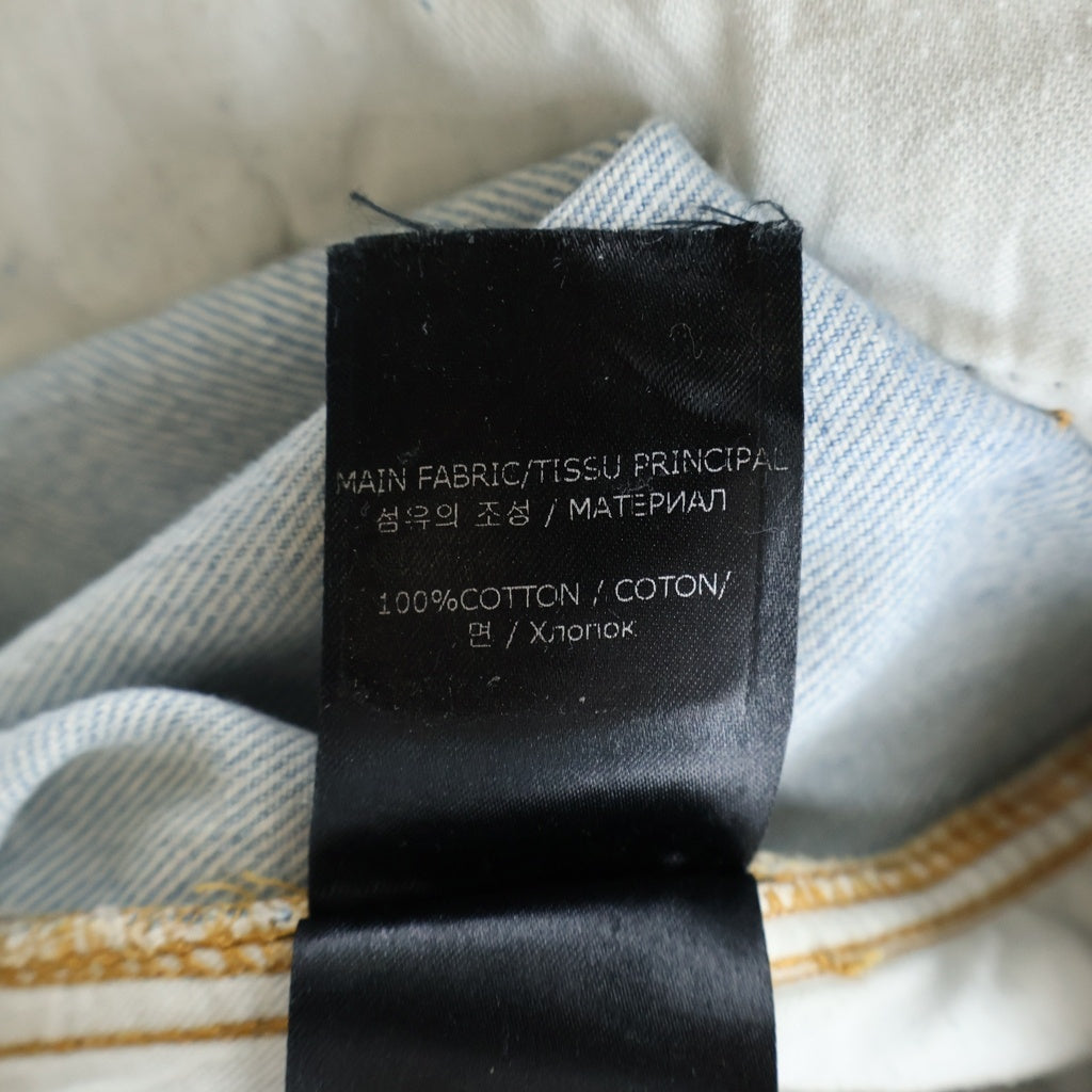 VETEMENTS(ヴェトモン) 23SS トリプルジップアップバギーデニムパンツ インディゴ UE63PA335L