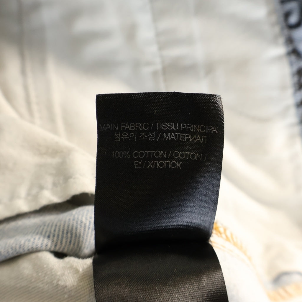 VETEMENTS(ヴェトモン) STAMPED LOGO DENIM PANTS ロゴプリント バギーデニムパンツ インディゴ UE63PA551B