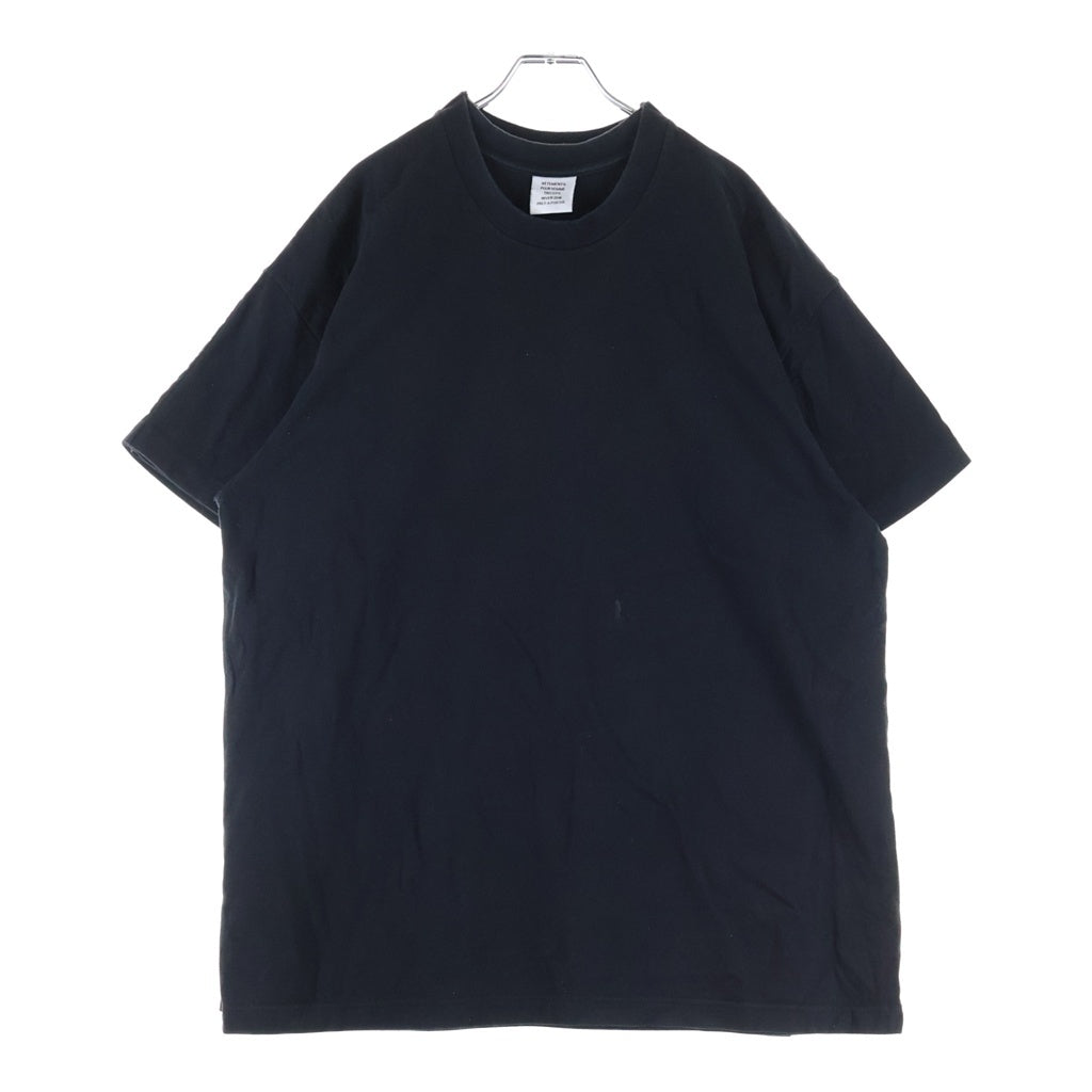 VETEMENTS(ヴェトモン) 17AW COMMANDO DOUBLE TEE 半袖Tシャツカットソー ブラック MAH18TR18