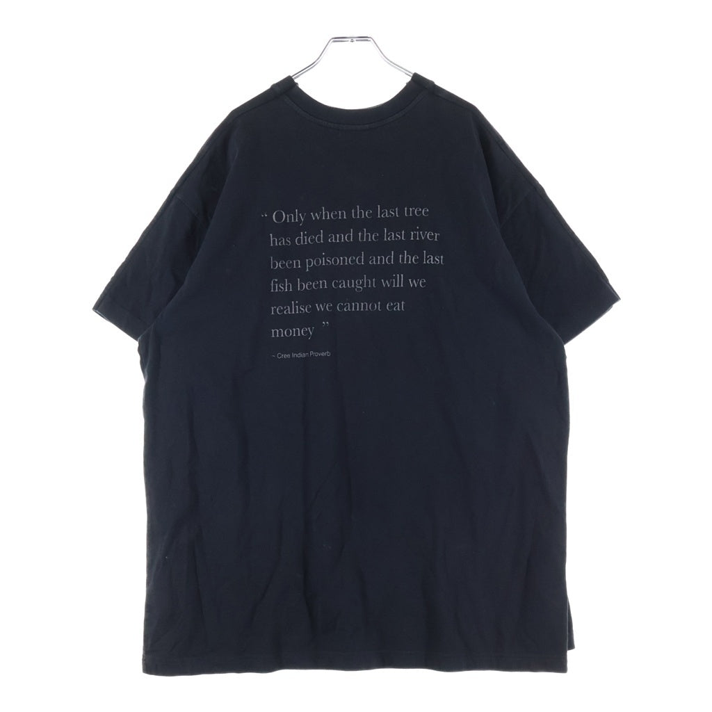 VETEMENTS(ヴェトモン) 17AW COMMANDO DOUBLE TEE 半袖Tシャツカットソー ブラック MAH18TR18