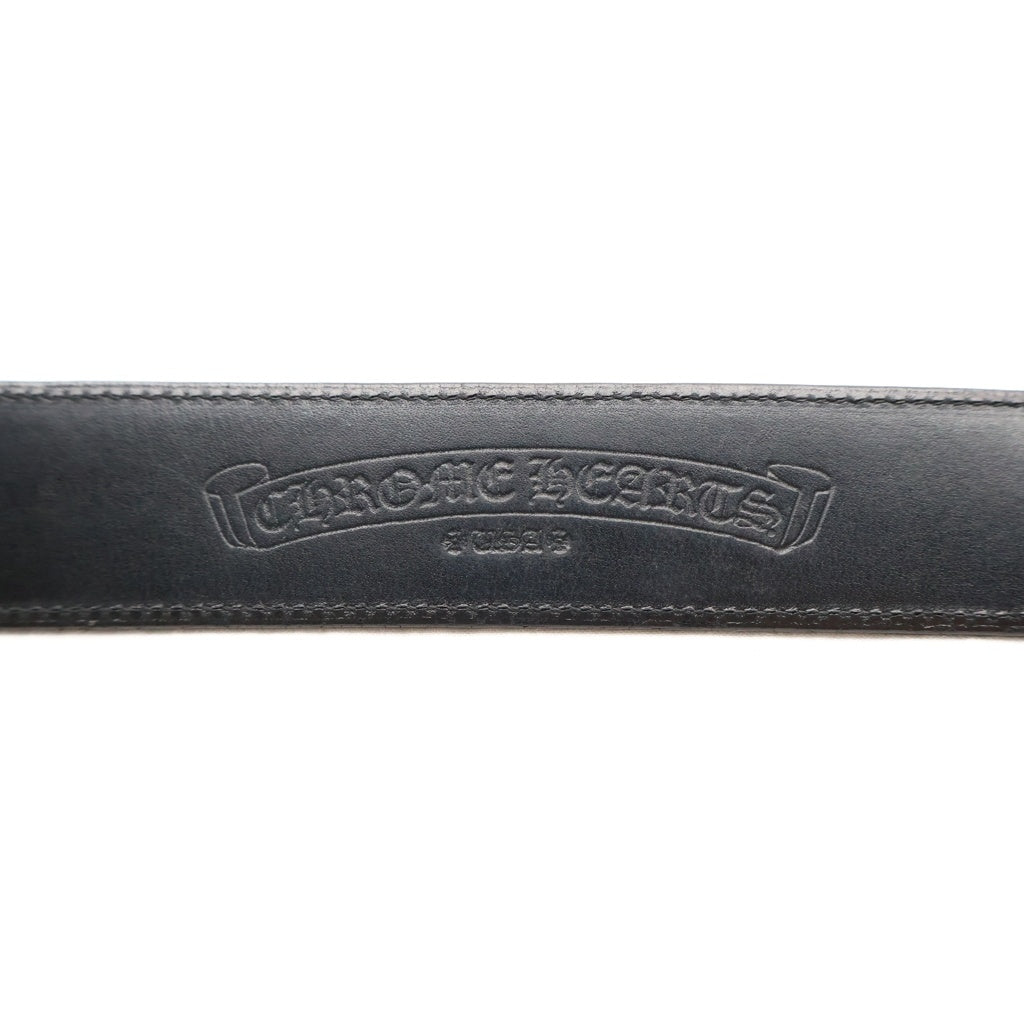 CHROME HEARTS(クロムハーツ) BLT ROLLER 3PC1.5inch 3PCローラーバックル レザーベルト シルバー